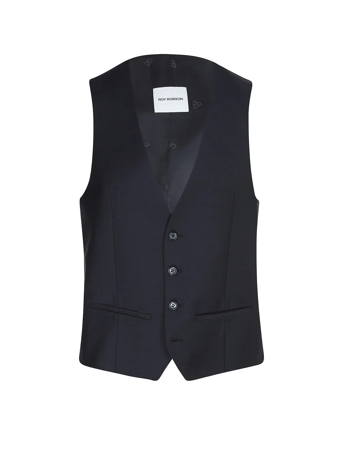 ROY ROBSON | Anzugweste Modern Fit | blau